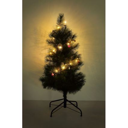 Globo - LED valguskett 20xLED/2xAA 2,2m soe valge