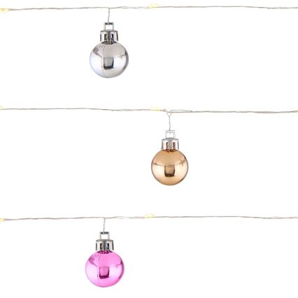 Globo - LED valguskett 20xLED/2xAA 2,2m soe valge