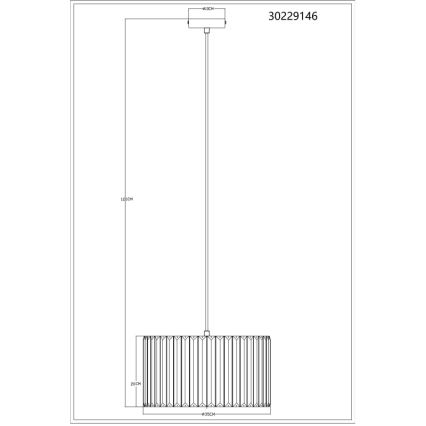 Globo - Lühter 1xE27/60W/230V d. 35 cm