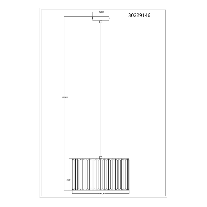 Globo - Lühter 1xE27/60W/230V d. 35 cm