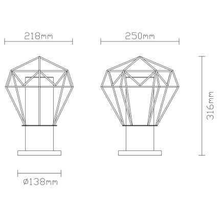 Globo - Välivalgusti 1xE27/15W/230V IP44