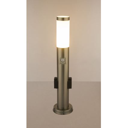 Globo - LED Välivalgusti anduriga ja 2 pistikupesaga LED/9W/230V 60 cm IP44