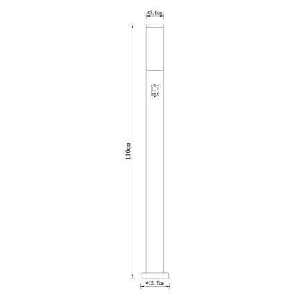 Globo  - Välivalgusti anduriga 1xE27/30W/230V IP44