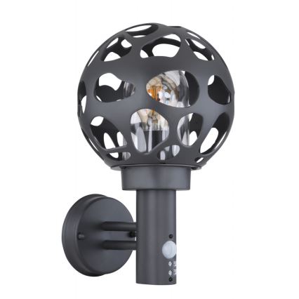 Globo - Väli seinavalgusti anduriga 1xE27/15W/230V IP44