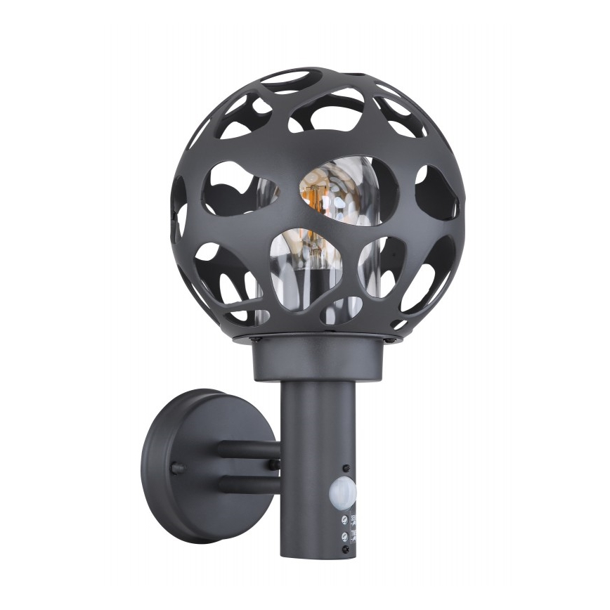 Globo - Väli seinavalgusti anduriga 1xE27/15W/230V IP44