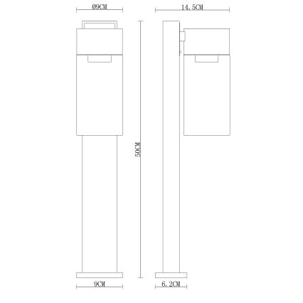 Globo - Välivalgusti 1xE27/40W/230V 50 cm IP44