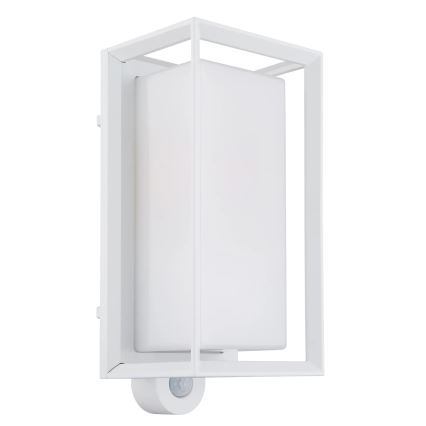 Globo - Väli seinavalgusti koos anduriga 1xE27/60W/230V IP44 valge