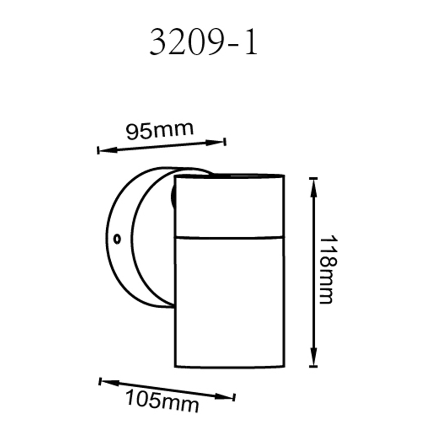 Globo - Kohtvalgusti seinale 1xGU10/35W/230V