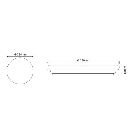 Globo - LED Laevalgusti õue 1xLED/24W/230V IP54