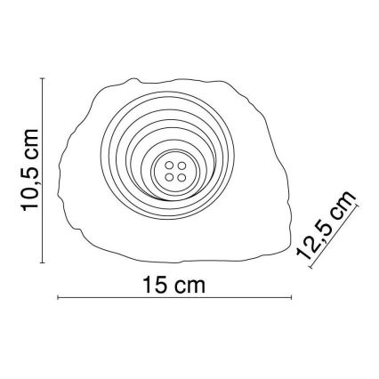 Globo - LED Dekoratiivne päikesepaneeliga valgusti 4xLED/0,06W/1,2V IP44 200 mAh