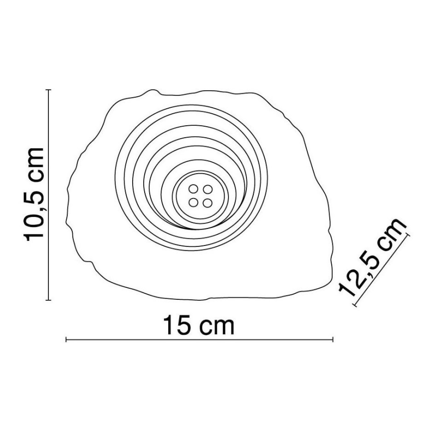 Globo - LED Dekoratiivne päikesepaneeliga valgusti 4xLED/0,06W/1,2V IP44 200 mAh