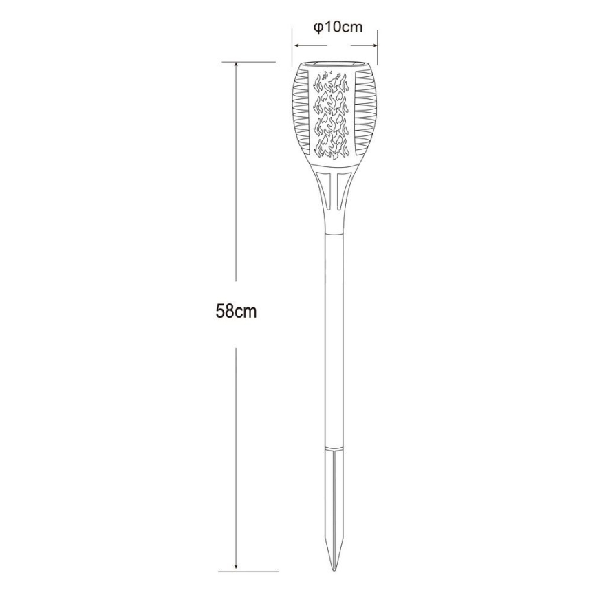 Globo - LED Päikesepaneeliga valgusti 36xLED/0,1W/1,2V IP44
