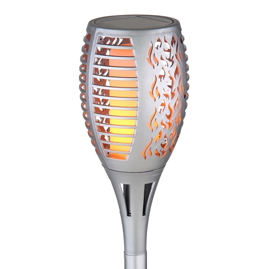 Globo - LED Päikesepaneeliga valgusti LED/3,6W/3V 1800K IP44 läikiv kroom