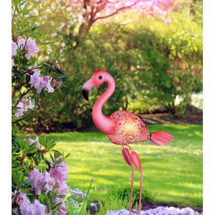 Globo - LED-päikeselamp LED/3V IP44 300 mAh flamingo-kujuline