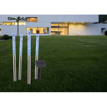 Globo - KOMPLEKT 4x LED Päikesepaneeliga valgusti 4xLED/0,07W IP44