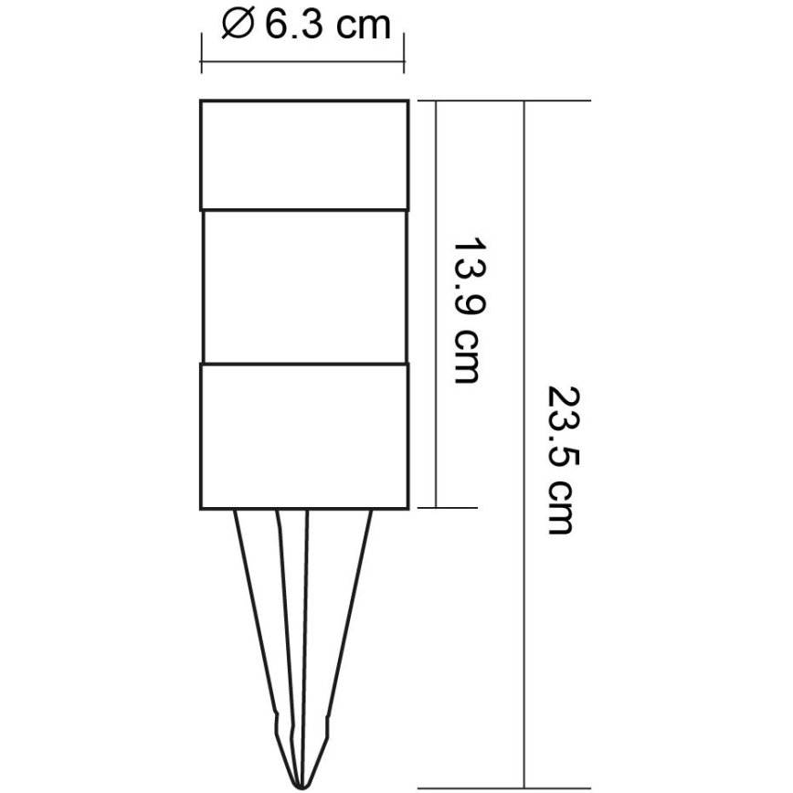 Globo - KOMPLEKT 3x LED Päikesepaneeliga valgusti LED/0,06W/3,2V IP44 200 mAh