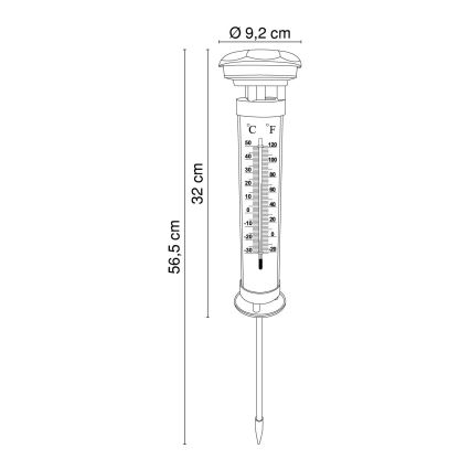 Globo - LED Päikesepaneeliga valgusti LED/0,06W IP44