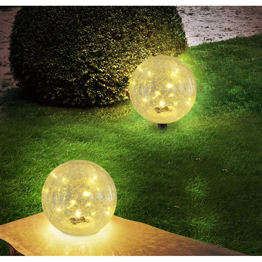 Globo - LED Päikesepaneeliga valgusti 15xLED/0,06W/3,2V d. 15 cm IP44