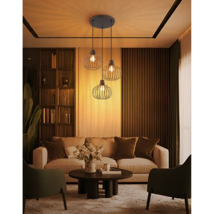 Globo - rippvalgusti kaabliga 3xE27/40W/230V