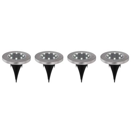 Globo - KOMPLEKT 4x LED Päikesepaneeliga valgusti LED/0,1W/3V IP44 300 mAh