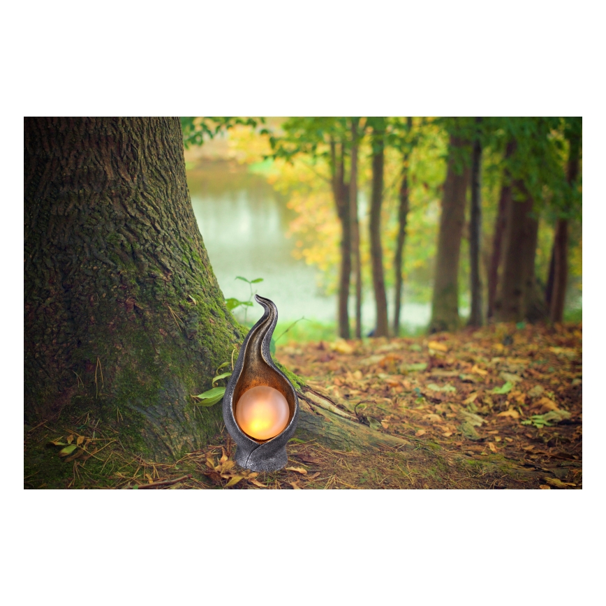 Globo - LED Päikesepaneeliga valgusti LED/2,16W/3V 3000K IP44 hõbedane