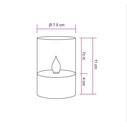 Globo - LED Päikesepaneeliga valgusti LED/0,06W/3,2V 1800K IP44 100 mAh