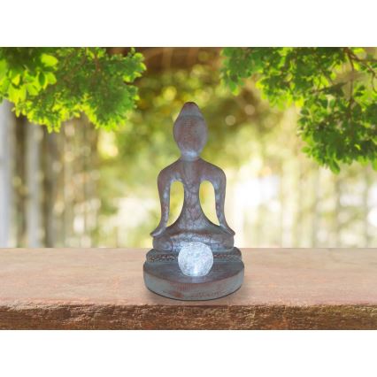 Globo - LED päikesevalgusti LED/3V IP44 200 mAh Buddha kuju