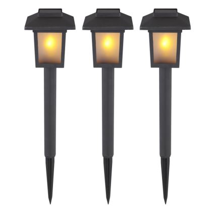 Globo - KOMPLEKT 3x LED Päikesepaneeliga valgusti 3xLED/1,2V IP44 200 mAh