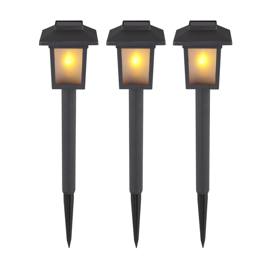 Globo - KOMPLEKT 3x LED Päikesepaneeliga valgusti 3xLED/1,2V IP44 200 mAh