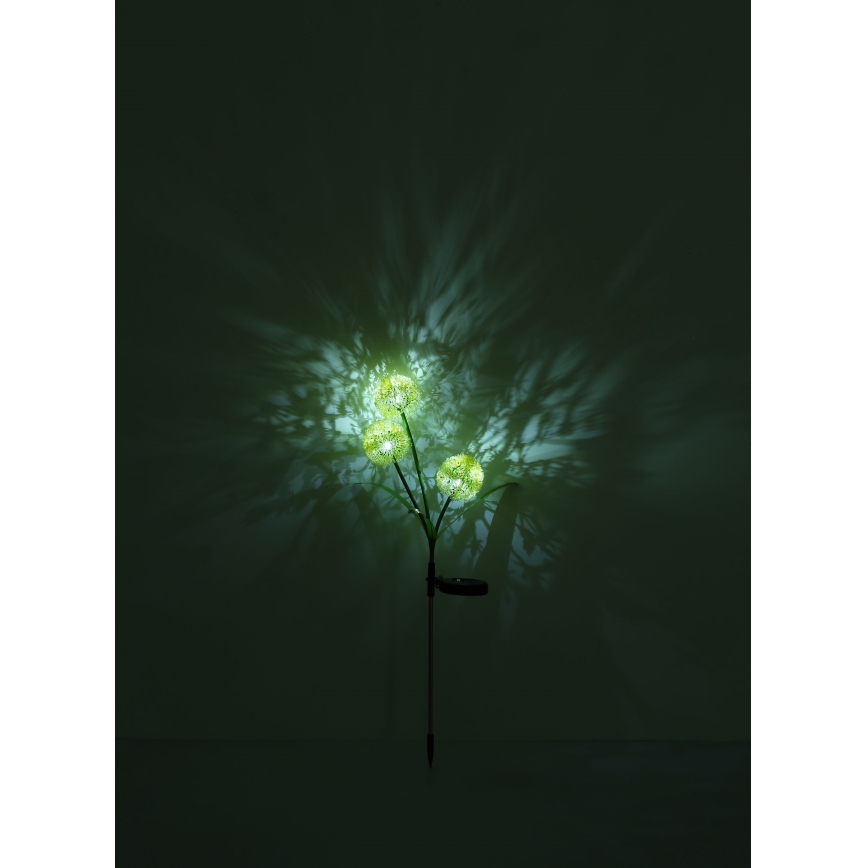 Globo  - LED Päikesepaneeliga valgusti 3xLED/0,06W/3V 5000K IP44 kollane