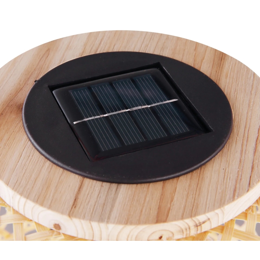 Globo - LED Päikesepaneeliga valgusti LED/0,06W/3V bambus IP44