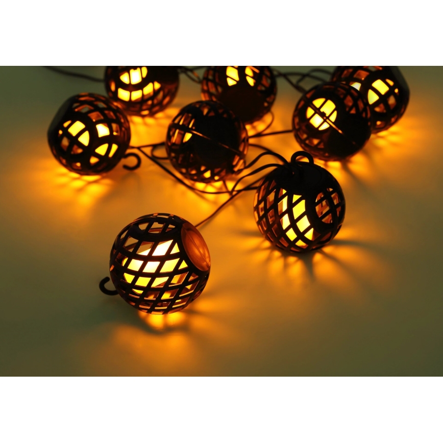 Globo - LED Päikesepaneeliga dekoratiivne kett 98xLED/0,1W/3V 410 cm IP44