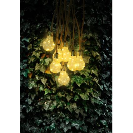 Globo - LED Päikesepaneeliga dekoratiivne kett 50xLED/0,06W/3,2V 570 cm IP44