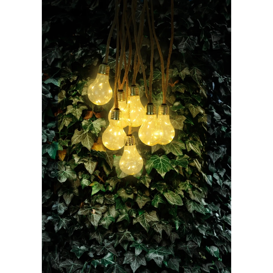 Globo - LED Päikesepaneeliga dekoratiivne kett 50xLED/0,06W/3,2V 570 cm IP44