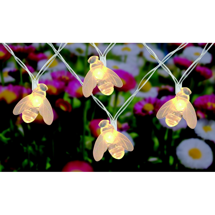 Globo - LED päikesepaneeliga valguskett 20xLED/0,06W/3V IP44 300 mAh