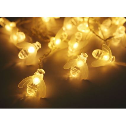Globo - LED päikesepaneeliga valguskett 20xLED/0,06W/3V IP44 300 mAh
