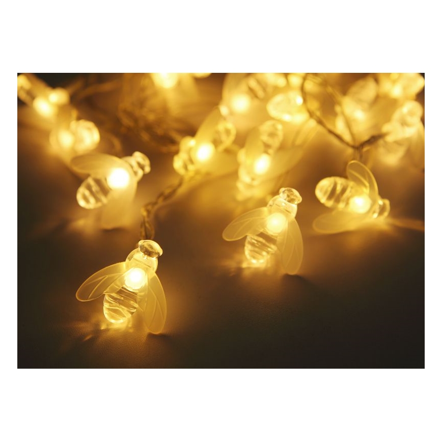Globo - LED päikesepaneeliga valguskett 20xLED/0,06W/3V IP44 300 mAh