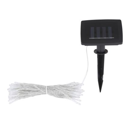 Globo - LED Päikesepaneeliga valguskett 10 m 50xLED/2,4V IP44