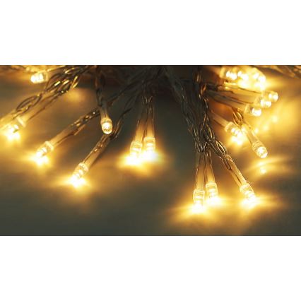Globo - LED Päikesepaneeliga valguskett 10 m 50xLED/2,4V IP44
