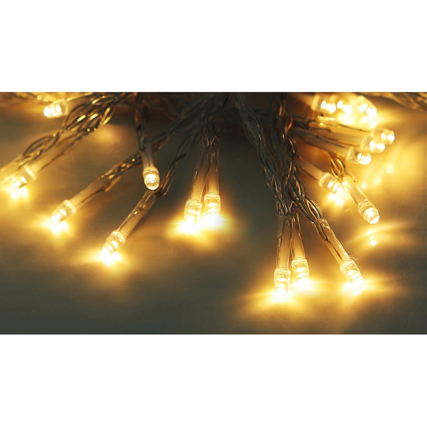 Globo - LED Päikesepaneeliga valguskett 10 m 50xLED/2,4V IP44