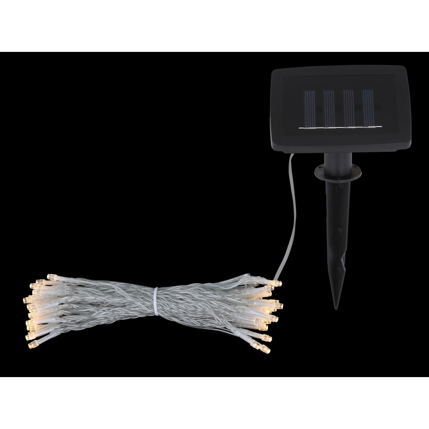 Globo - LED Päikesepaneeliga valguskett 10 m 50xLED/2,4V IP44