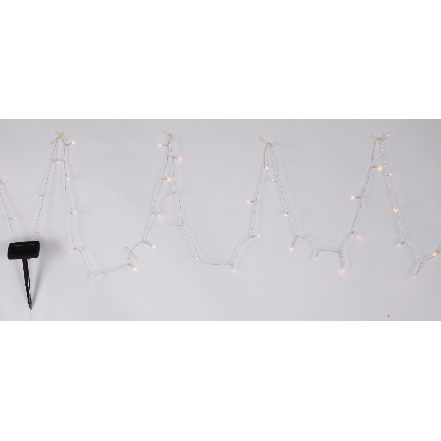 Globo - LED Päikesepaneeliga valguskett 10 m 50xLED/2,4V IP44