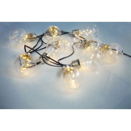 Globo - LED päikesepaneeliga valguskett 10xLED/0,06W/3,2V 380 cm IP44