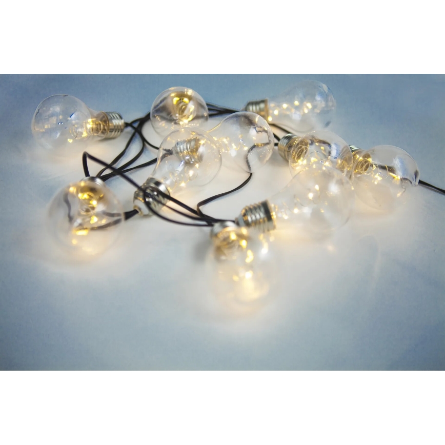 Globo - LED päikesepaneeliga valguskett 10xLED/0,06W/3,2V 380 cm IP44