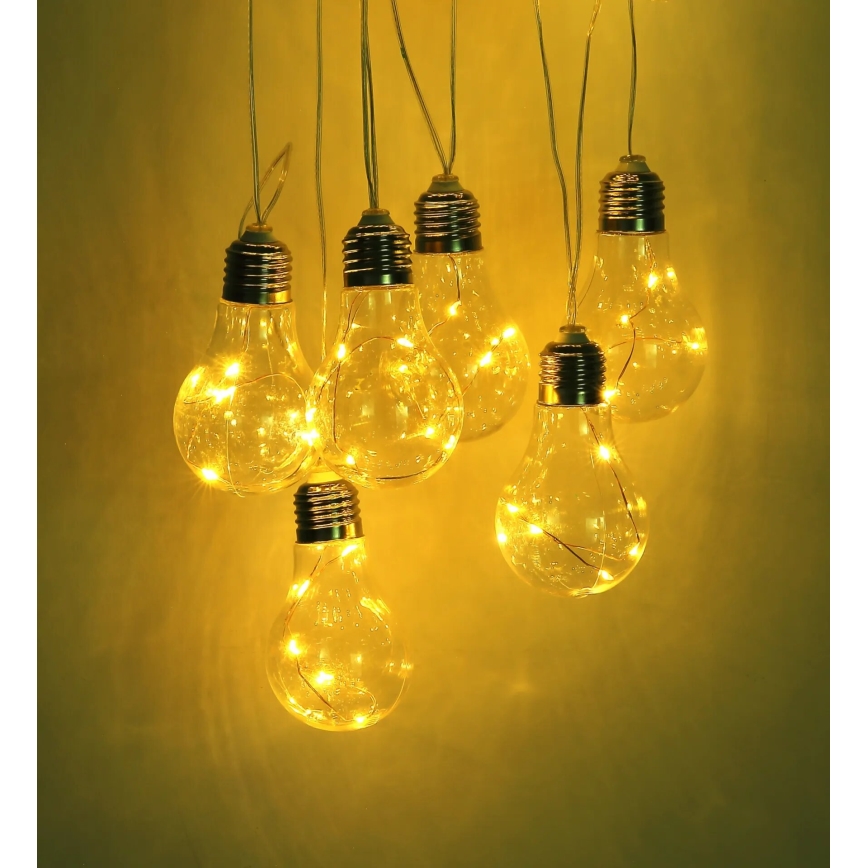 Globo - LED päikesepaneeliga valguskett 10xLED/0,06W/3,2V 380 cm IP44