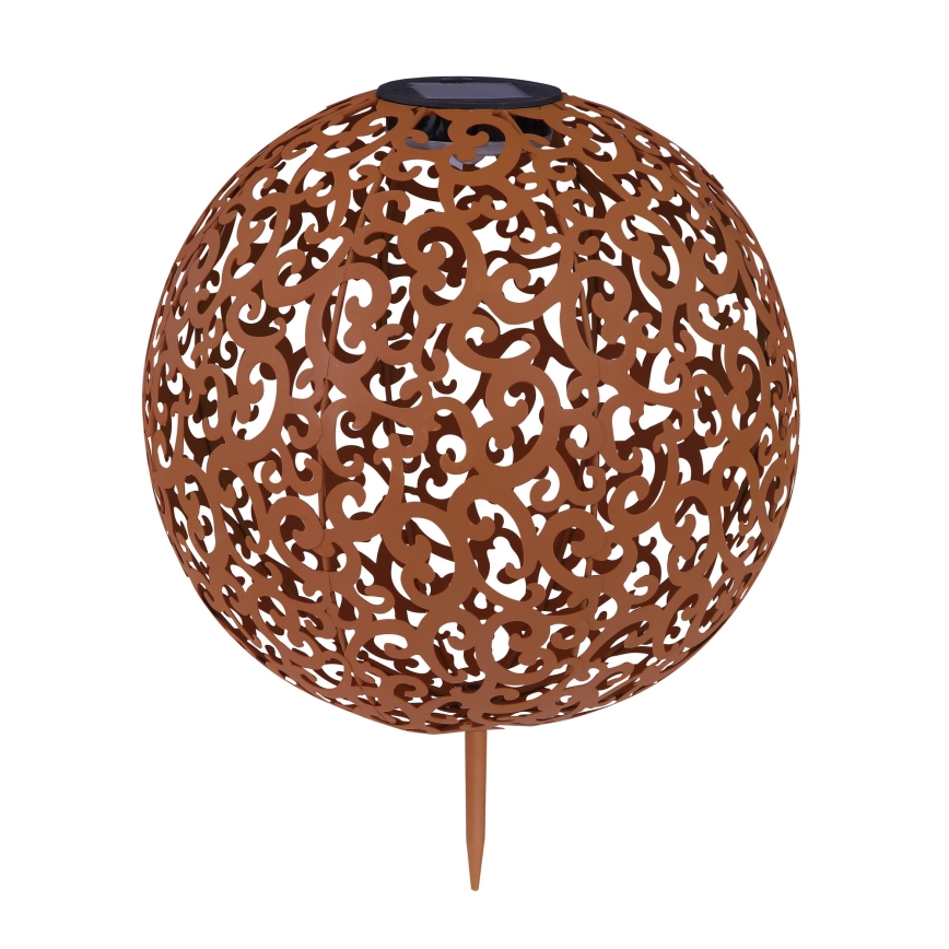 Globo - Päikesepaneeliga valgusti LED/0,06W/1,2V roostevärvi IP44 285x400 mm
