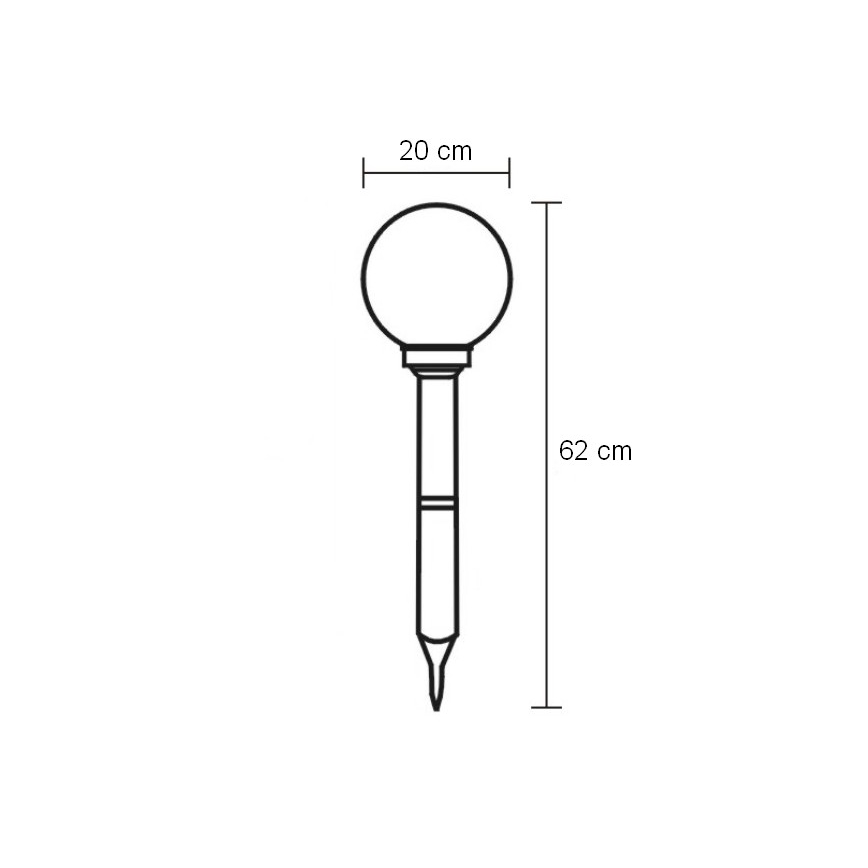 Globo - LED välisvalgustus LED/0,06W/3,2V IP44 600 mAh