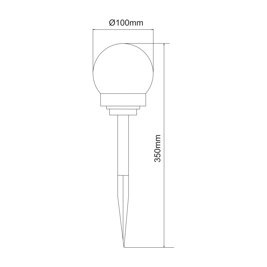 Globo - KOMPLEKT 3x LED Päikesepaneeliga valgusti LED/0,06W/3V 4000K d. 10 cm IP44