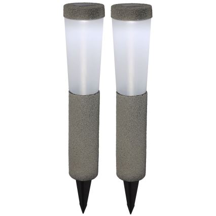 Globo - KOMPLEKT 2x LED Päikesepaneeliga valgusti LED/0,1W/3V 6000K IP44 400 mAh