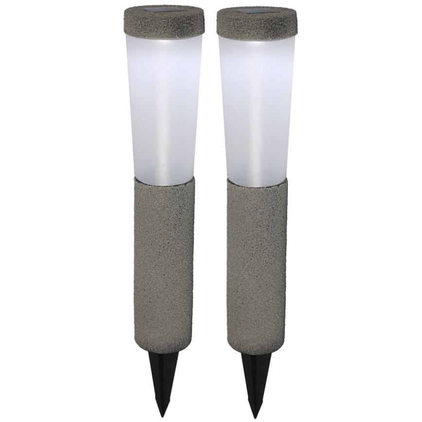 Globo - KOMPLEKT 2x LED Päikesepaneeliga valgusti LED/0,1W/3V 6000K IP44 400 mAh